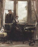 John callcott horsley,R.A. Lady Jane Grey and Roger Ascham (mk37) oil on canvas